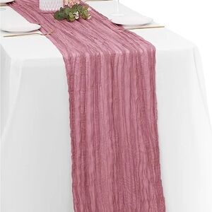 20Rosegold cheese cloth Table Runners 20X120”